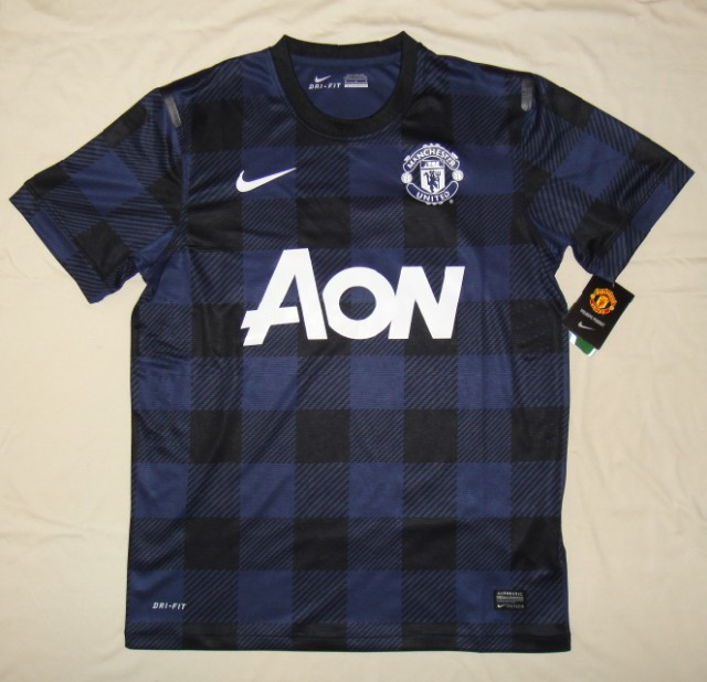 13-14 Manchester United Away Whole Kit(Shirt+Short+Socks) - Click Image to Close